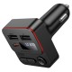 FM - трансмітер Borofone BC60 Hero car BT FM transmitter 35W Black