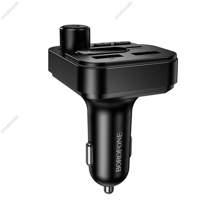 FM - трансмітер Borofone BC61 Ocean car BT FM transmitter 45W Black