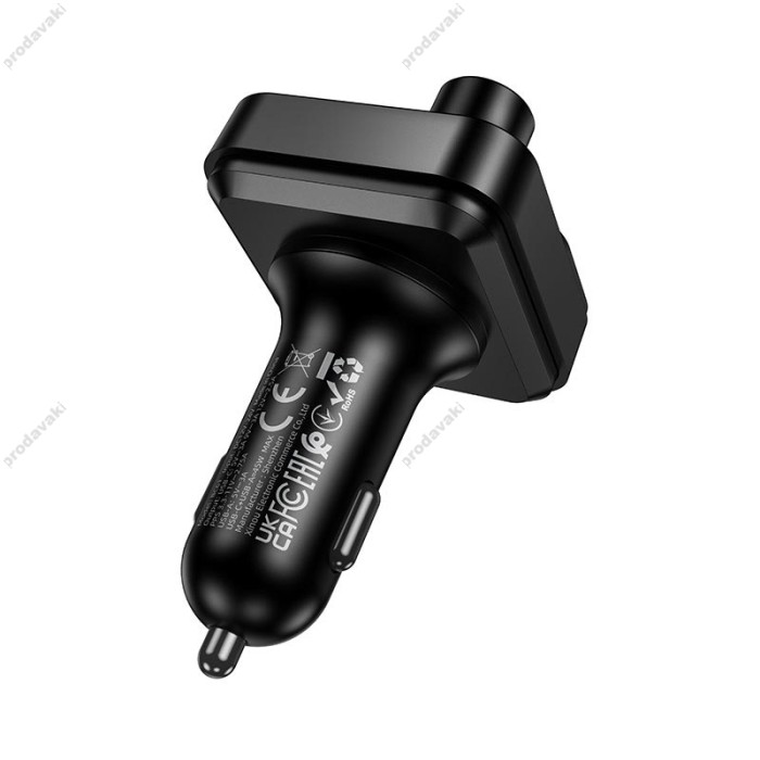 FM - трансмітер Borofone BC61 Ocean car BT FM transmitter 45W Black