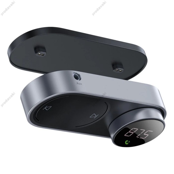 FM - трансмітер Baseus Solar Car Wireless MP3 Player Black (CDMP000001)