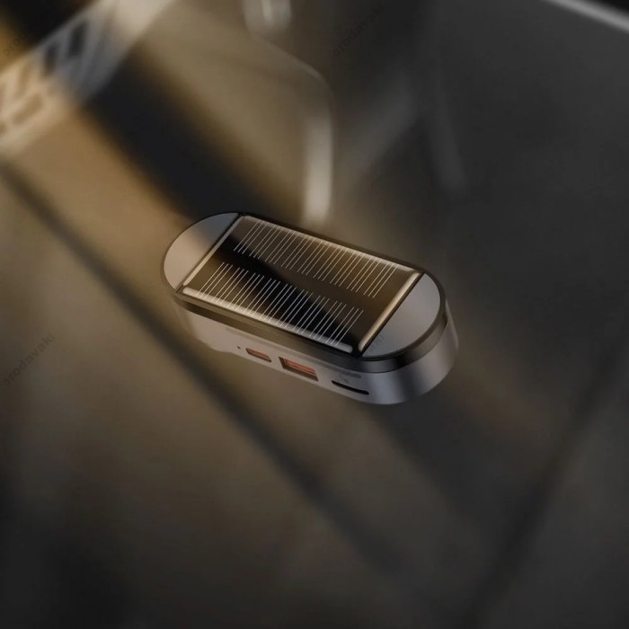 FM - трансмітер Baseus Solar Car Wireless MP3 Player Black (CDMP000001)