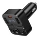 FM - трансмітер HOCO E87 Delta with Bluetooth 35W Black