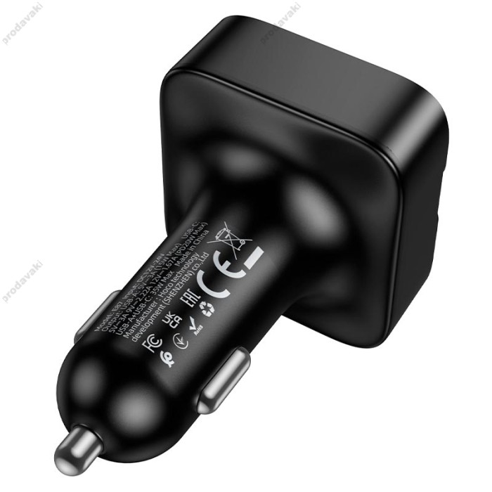 FM - трансмітер HOCO E87 Delta with Bluetooth 35W Black