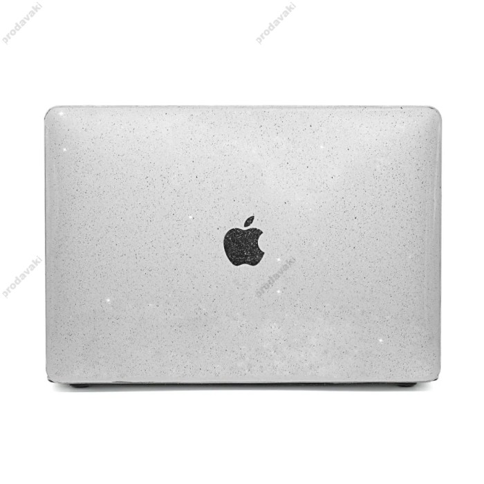 Чохол накладка HardShell Case для MacBook New Air 15.3 2023-2026 M2/M3/M4/M5 Глянцевий Glitter Clear