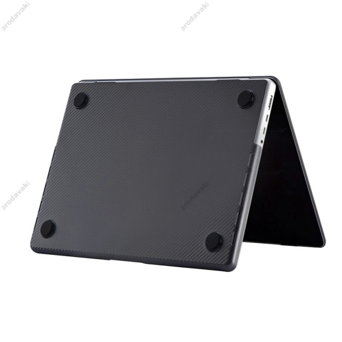 Чохол накладка HardShell Case для MacBook New Air 13" (2018/2019/2020 M1) Carbon Матовий Black