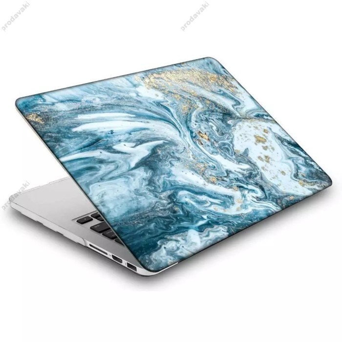 Чохол накладка HardShell Case для MacBook New Air 13.6 2022-2026 M2/M3/M4/M5 Print Матовий Blue-Yellow