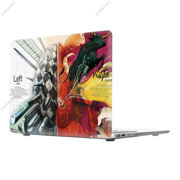 Чохол накладка HardShell Case для MacBook New Air 13" (2018/2019/2020 M1) Print Матовий Einstein2