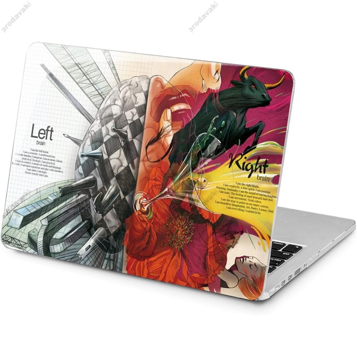 Чохол накладка HardShell Case для MacBook New Air 13" (2018/2019/2020 M1) Print Матовий Einstein2