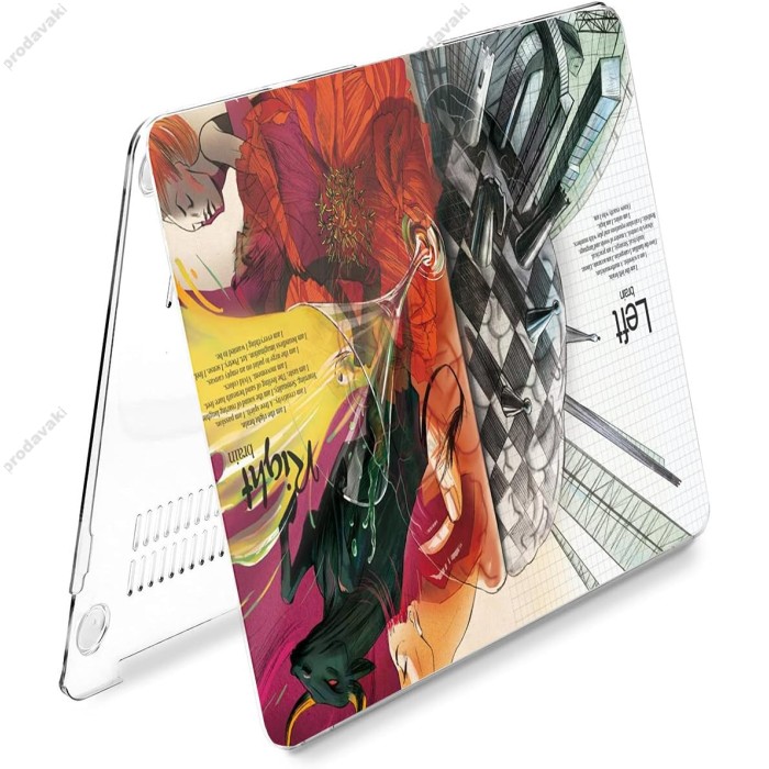 Чохол накладка HardShell Case для MacBook New Air 13" (2018/2019/2020 M1) Print Матовий Einstein2