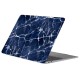Чохол накладка HardShell Case для MacBook New Air 13" (2018/2019/2020 M1) Print Матовий marble dark blue