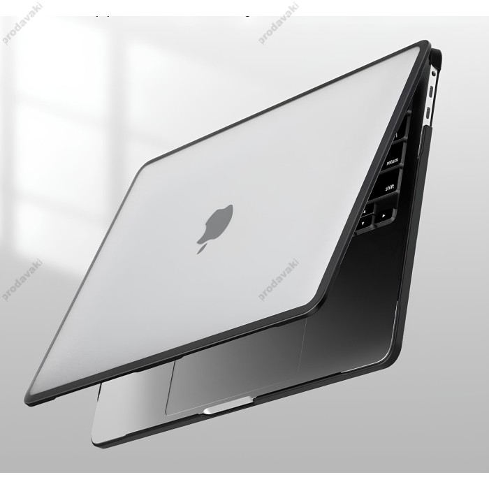 Протиударний чохол CH Soft Shield для MacBook New Air 15" 2023-2026 M2/M3/M4/M5 Black-Transparent