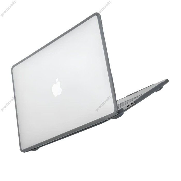 Протиударний чохол CH Soft Shield для MacBook New Air 13.6 2022-2026 M2/M3/M4/M5 Gray-Transparent