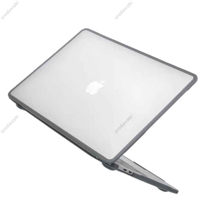 Протиударний чохол CH Soft Shield для MacBook New Air 13.6 2022-2026 M2/M3/M4/M5 Gray-Transparent