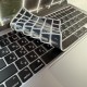 Силіконова накладка xVibe на клавіатуру MacBook NEO 13 2026 Українскі літери US Black