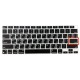 Силіконова накладка xVibe на клавіатуру MacBook NEO 13 2026 Українскі літери US Black