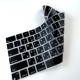 Силіконова накладка xVibe на клавіатуру MacBook New Pro 16.2" 2021-2026 Українскі літери US Black