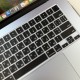 Силіконова накладка xVibe на клавіатуру MacBook New Air 15.3 2023-2026 Українскі літери US Black
