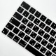 Силіконова накладка xVibe на клавіатуру MacBook New Pro 16.2" 2021-2026 Українскі літери EU Black