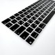 Силіконова накладка xVibe на клавіатуру MacBook New Pro 13" 2020/2022 Українскі літери EU Black