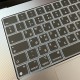 Силіконова накладка xVibe на клавіатуру MacBook New Pro 16.2" 2021-2026 Українскі літери EU Black