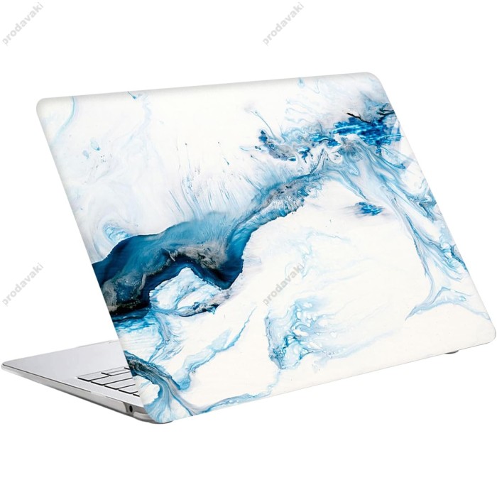 Чохол накладка HardShell Case для MacBook New Air 13" (2018/2019/2020 M1) Print Матовий Blue-White