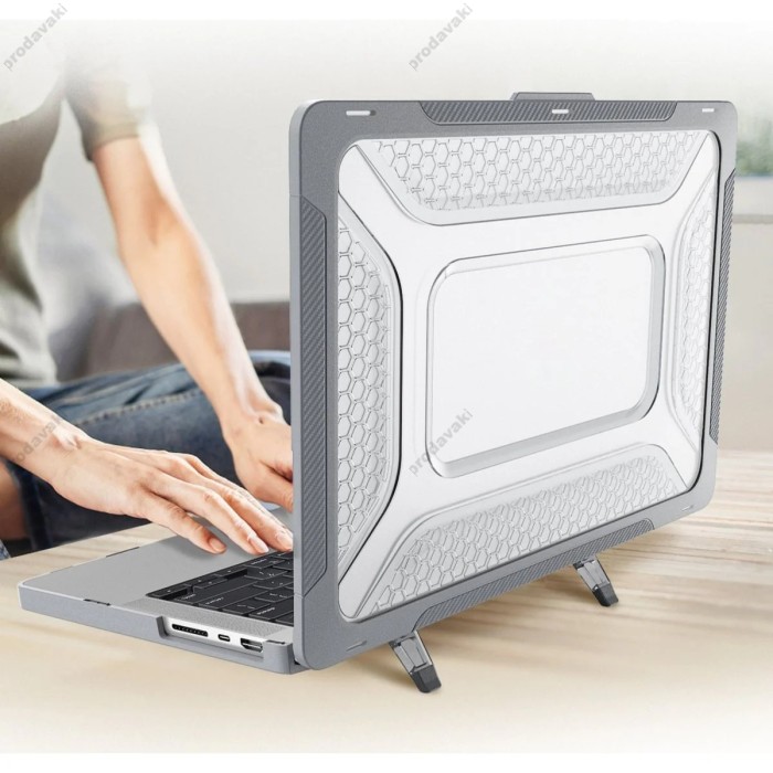 Протиударний чохол CH Mecha Shockproof для MacBook Pro 14.2" (2021-2026) Gray