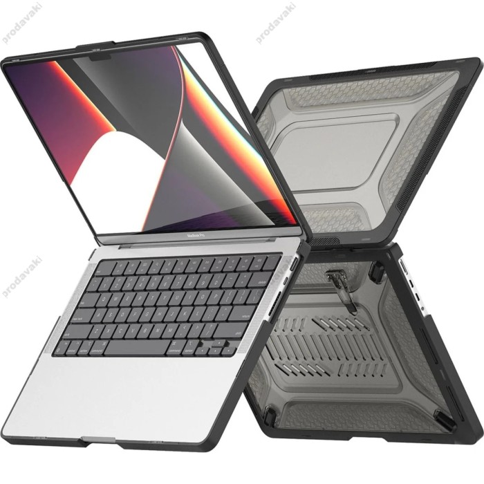 Протиударний чохол CH Mecha Shockproof для MacBook Pro 14.2" (2021-2026) Black