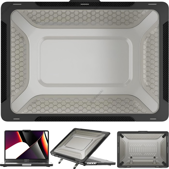Протиударний чохол CH Mecha Shockproof для MacBook Pro 14.2" (2021-2026) Black