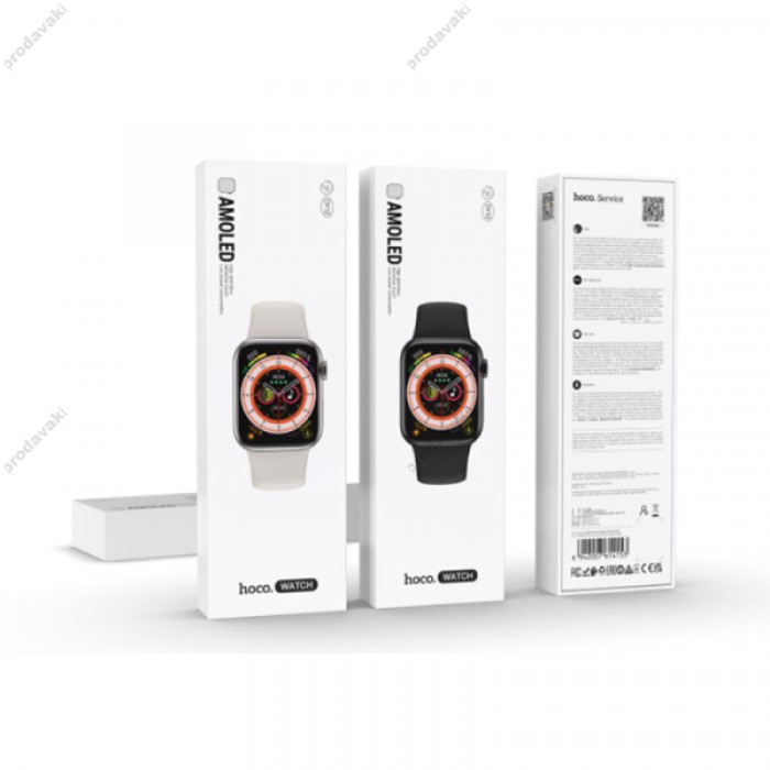 Смарт-годинник HOCO DY12 AMOLED Smart sports watch (call version) Black