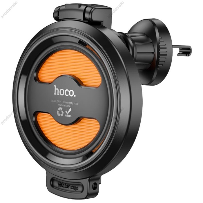 Автомобільний тримач для чашок Hoco ZP14 Mountain air outlet water cup holder Black-orange