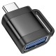 Перехідник HOCO UA31C Type-C male to USB female OTG adapter Black