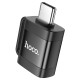 Перехідник HOCO UA31C Type-C male to USB female OTG adapter Black