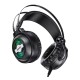 Дротові навушники HOCO W101 Streamer GAMING 7-color LED Black