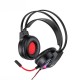 Дротові навушники HOCO W105 LED Joyful Gaming Headphones HD Mic Black-red