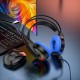 Дротові навушники HOCO W105 LED Joyful Gaming Headphones HD Mic Black-blue
