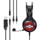 Дротові навушники HOCO W101 Streamer GAMING 7-color LED Black