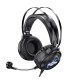 Дротові навушники HOCO W101 Streamer GAMING 7-color LED Black