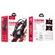 Дротові навушники HOCO W105 LED Joyful Gaming Headphones HD Mic Black-red
