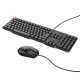 Комп'ютерна Клавіатура та Миша HOCO GM16 Business keyboard and mouse set (Keyboard RU/ENG розкладка / Mouse) Black
