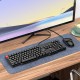 Комп'ютерна Клавіатура та Миша HOCO GM16 Business keyboard and mouse set (Keyboard RU/ENG розкладка / Mouse) Black