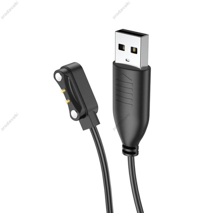 USB кабель Hoco Y5 / Y6 / Y7 / Y8 Smart sports watch charging cable Black