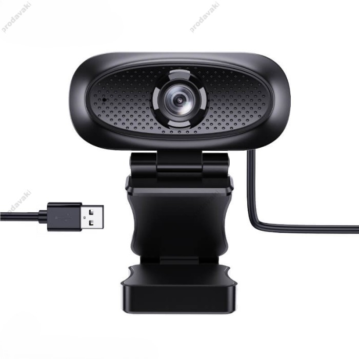 Веб-камера HOCO DI11 USB web camera with Audio focus 2K HD 4Mpx 1.5m Black