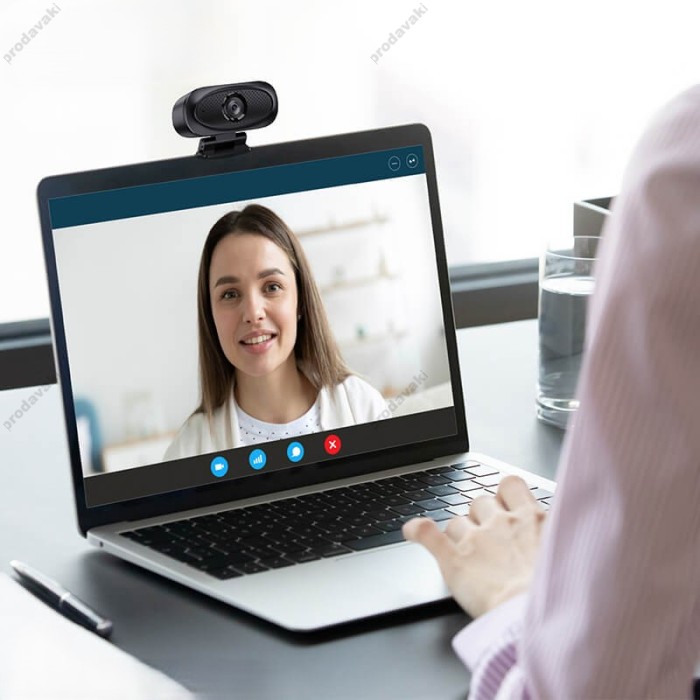 Веб-камера HOCO DI11 USB web camera with Audio focus 2K HD 4Mpx 1.5m Black