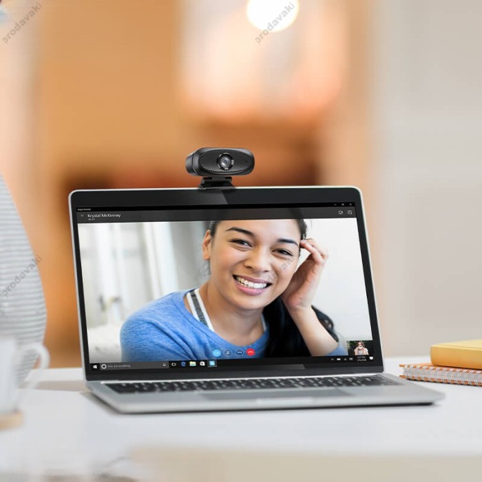 Веб-камера HOCO DI11 USB web camera with Audio focus 2K HD 4Mpx 1.5m Black