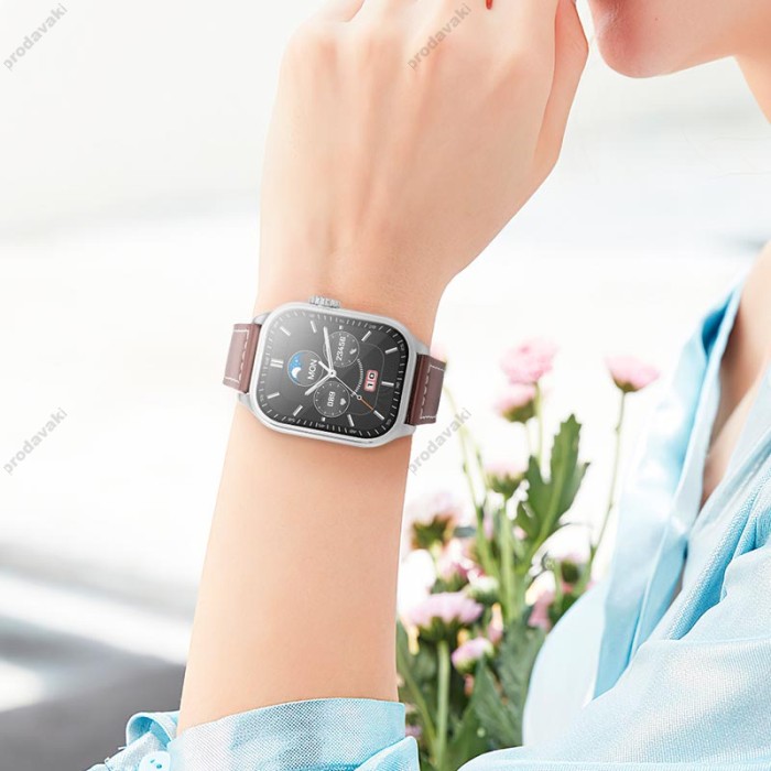 Смарт-годинник HOCO Y17 Smart sports watch (call version) BT 5.1 Track HeartRate IP67 Gold