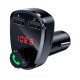 FM - трансмітер HOCO DE24 Superior Car BT Transmitter 2USB 2.4A TF/U Disk Black