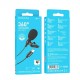 Мікрофон дротовий петличний BOROFONE BFK11 Elegant lavalier Type-C 2m Black
