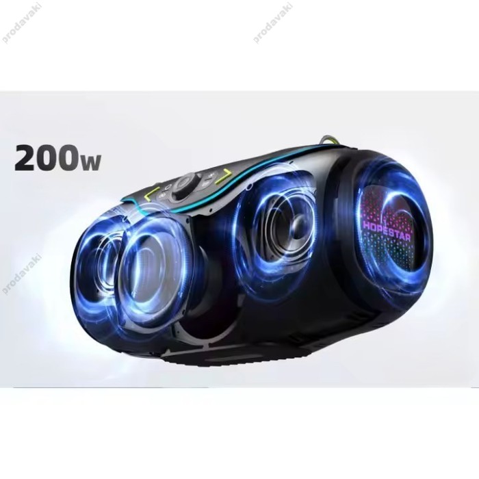 Портативна колонка Bluetooth Hopestar A6 Club 200W Black