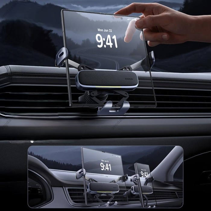 Автомобільний тримач Baseus Ultra Control Gravity Car Mount Foldable Phone Grey C40483401813-00
