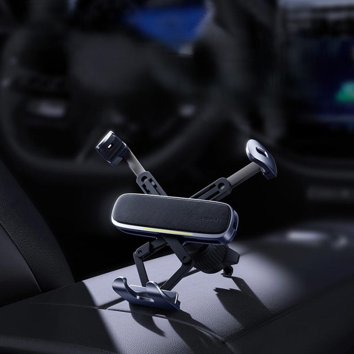 Автомобільний тримач Baseus Ultra Control Gravity Car Mount Foldable Phone Grey C40483401813-00
